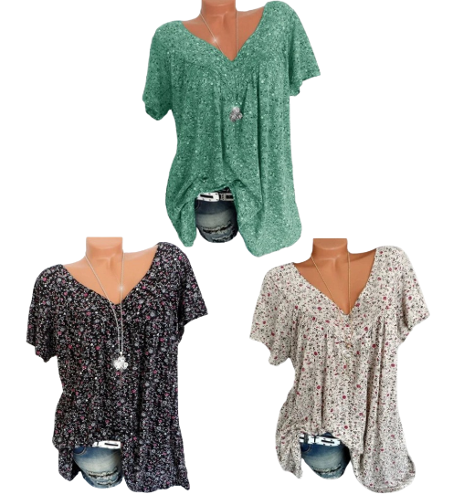 Summer fashion print short sleeve