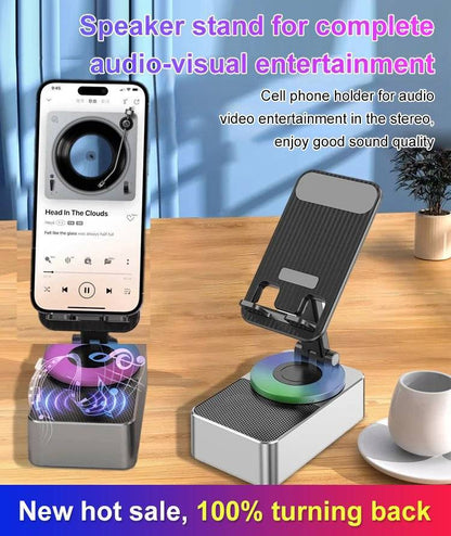 🎵🔋 Držák na mobil s Bluetooth a nabíječkou – design 3 v 1, vhodný pro mobily i tablety – platba při doručení 🌟
