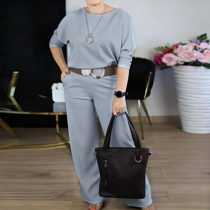 Elegant Longline Cardigan & Top & Pants 3-Piece Set