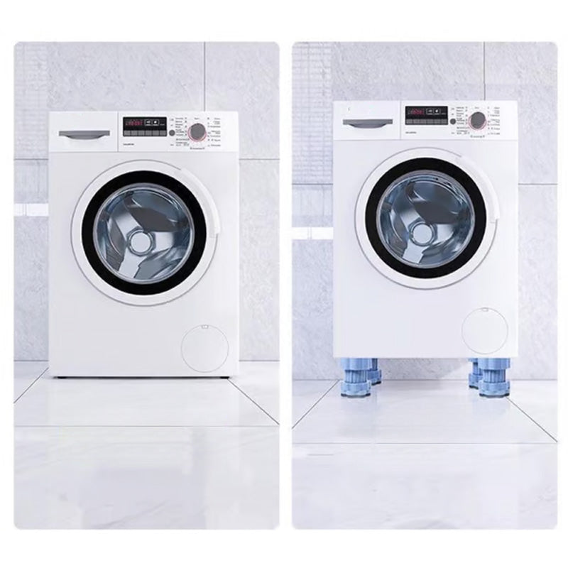 🔧 Universal Washing Machine Pads – 4 pcs | Raise, Anti-Vibration, Non-Slip, Floor Protection ✨