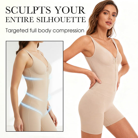 Women's Front Zipper Seamless Tummy Control Shapewear