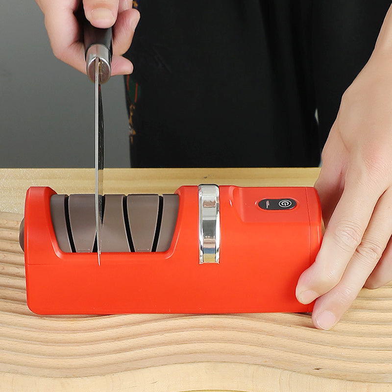 ⚡ Automatic Knife Sharpener for Kitchen – Fast, Safe, No Damage | Works with Chef, Utility & Fruit Knives 🔪✨
