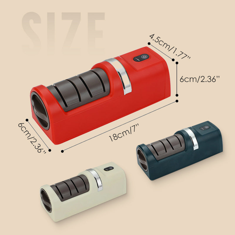 ⚡ Automatic Knife Sharpener for Kitchen – Fast, Safe, No Damage | Works with Chef, Utility & Fruit Knives 🔪✨