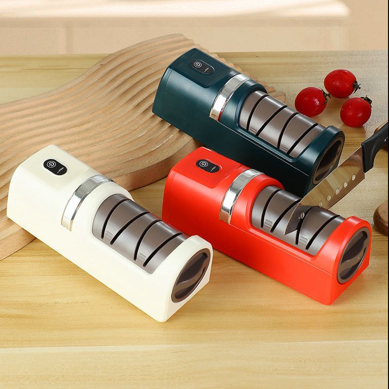 ⚡ Automatic Knife Sharpener for Kitchen – Fast, Safe, No Damage | Works with Chef, Utility & Fruit Knives 🔪✨