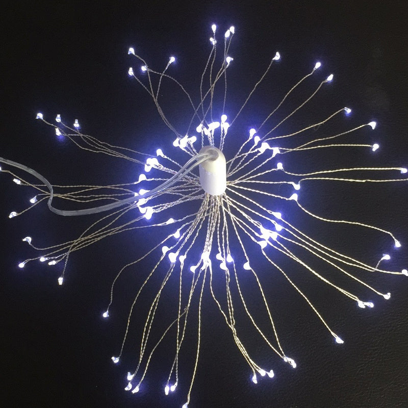 ☀️🎆 Solar Firework String Lights – Auto On/Off, Waterproof LED for Yard, Patio & Parties 🎉✨