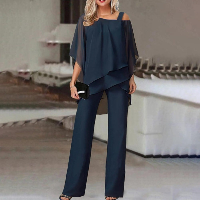 Loose and irregular fashion suit for women