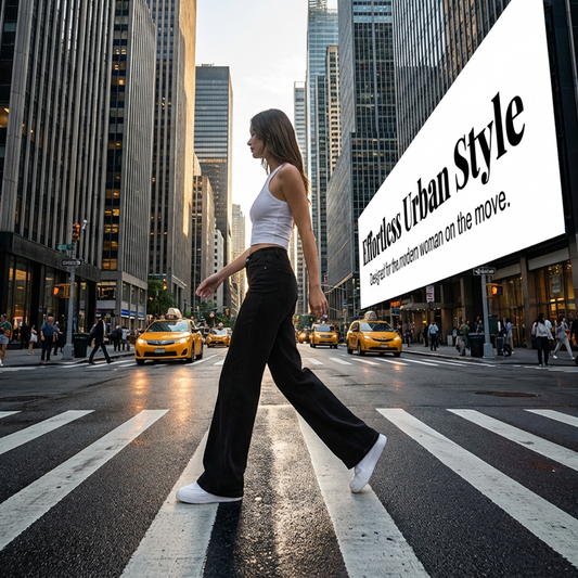 Women's High-Waist Wide-Leg Jeans