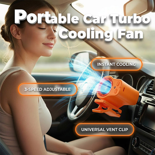 🚗 Stay Cool on the Road – Portable LED Car Fan (Smart Display, Vent Mount, Car/Desktop Dual-Use) – Pay on Delivery 💨🌬️
