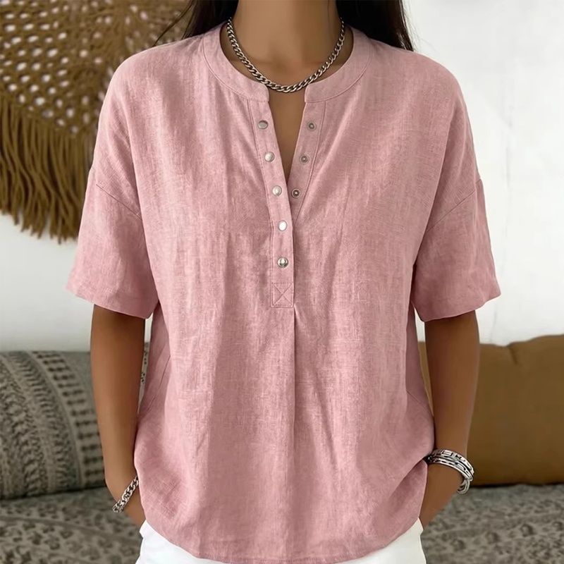【S-3XL】🍃Women's Casual Solid Color Blouse