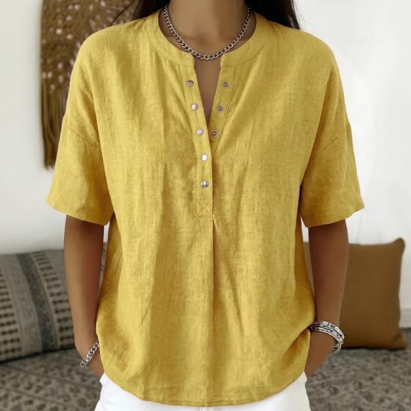 【S-3XL】🍃Women's Casual Solid Color Blouse