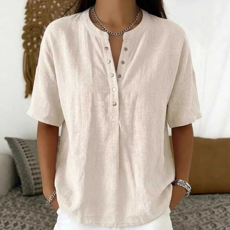 【S-3XL】🍃Women's Casual Solid Color Blouse