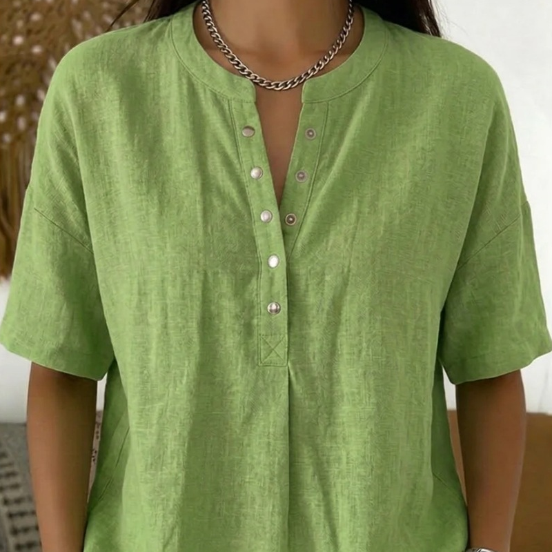 【S-3XL】🍃Women's Casual Solid Color Blouse