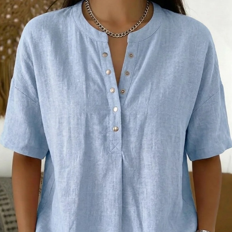 【S-3XL】🍃Women's Casual Solid Color Blouse