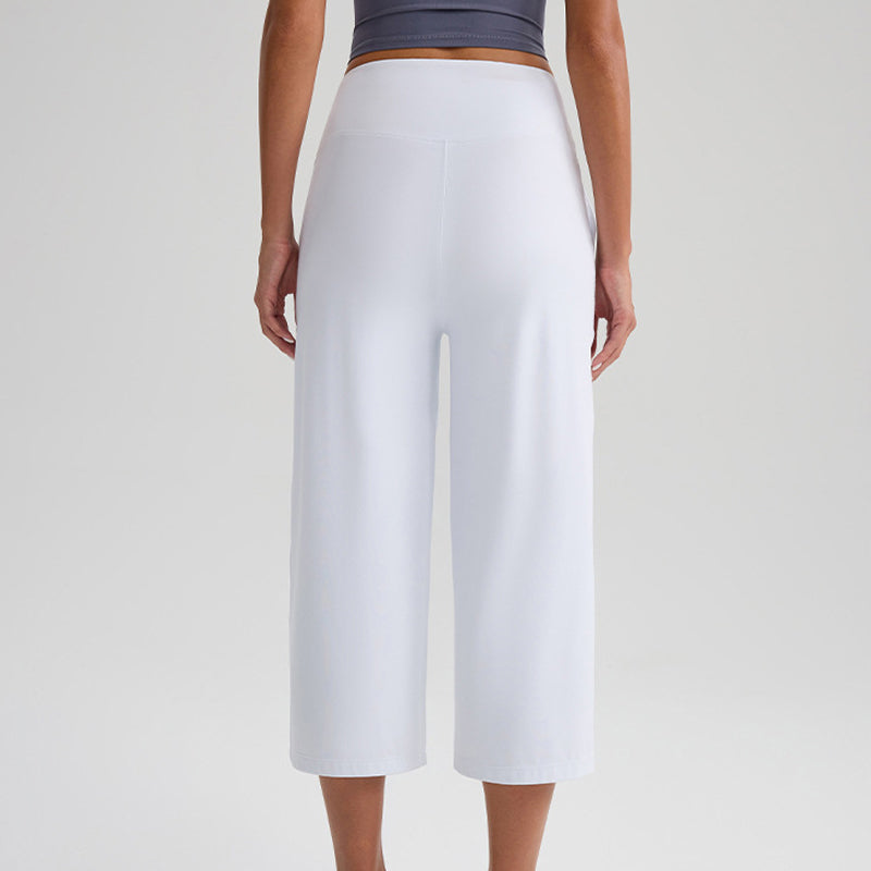 【S-2XL】🍂Women's High-Waist Wide-Leg Capri Pants