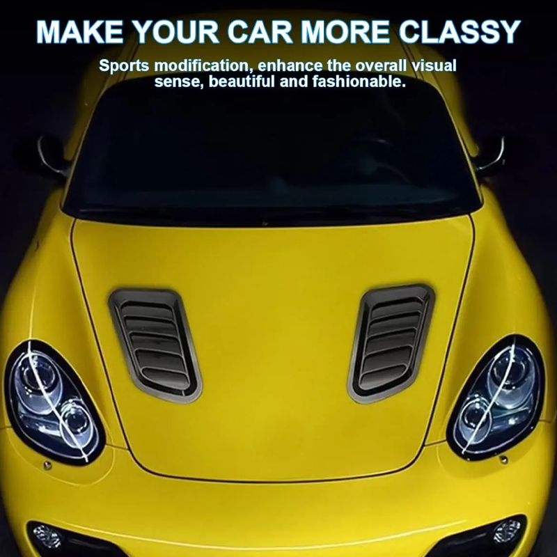 🚗 Universal Hood Scoop – Carbon Fiber Look  💨✨