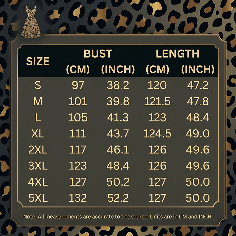 【S-5XL】🎀Women's Leopard Print Sleeveless Midi Dress