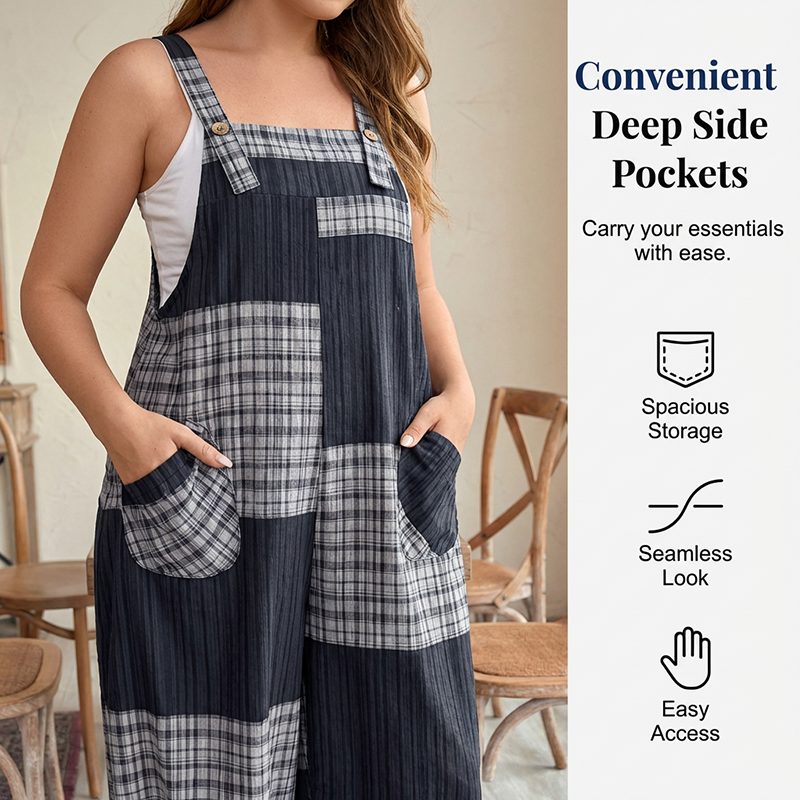 Γυναικείες φόρμες Casual Patchwork με τσέπες
