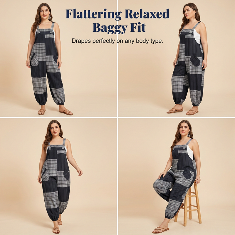 Γυναικείες φόρμες Casual Patchwork με τσέπες