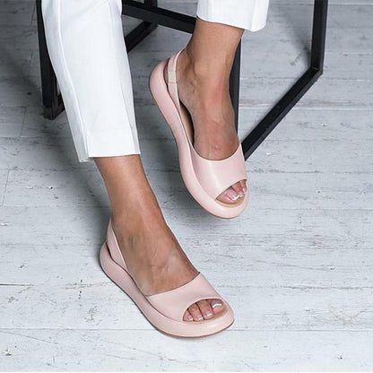 🌸👣 Jednoduché a pohodlné sandály na plochém podpatku – ☁️ Minimalistické a univerzální –  Platba při doručení 💕