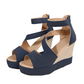 👡 Sandály Wedge Peep-Toe s páskem: Eleganční a pohodlné na léto! ✨