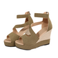 👡 Sandály Wedge Peep-Toe s páskem: Eleganční a pohodlné na léto! ✨
