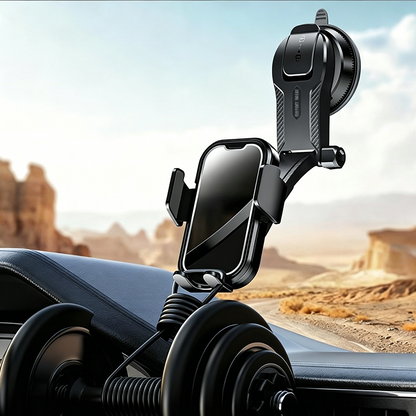 📢📢50% OFF !! ⏰Nano Vacuum Suction Car Phone Mount | One-Handed Operation & Multi-Angle Adjustable | Universal Dashboard & Windscreen Holder for GPS