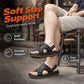 👣🏖️ Pánské kožené sandály | 👞 Měkká podrážka s tlumicím účinkem, protiskluzové a odolné proti opotřebení – platba při doručení 🌟
