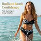 🌺👙 Dvoudílné bikiny s potiskem a zpevňujícím efektem –🌊 odnímatelné vycpávky, vysoký pas zakrývající břicho –  platba při doručení💕