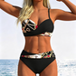 🌺👙 Dvoudílné bikiny s potiskem a zpevňujícím efektem –🌊 odnímatelné vycpávky, vysoký pas zakrývající břicho –  platba při doručení💕