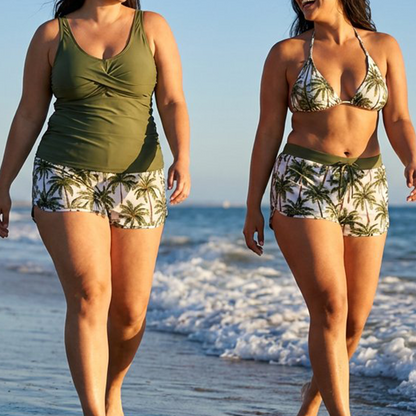 🌺👙 Dámské třídílné plavky – zakrývají břicho a zeštíhlují, prodyšné a rychle schnoucí – platba při doručení 💕