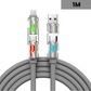 ⚡🌈 Čtyřvícový LED kabel pro rychlé nabíjení a přenos dat – univerzální pro více zařízení  – platba při doručení ✅
