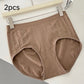 Plus-Size Antibacterial High-Waist Briefs