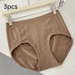 Plus-Size Antibacterial High-Waist Briefs