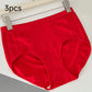 Plus-Size Antibacterial High-Waist Briefs