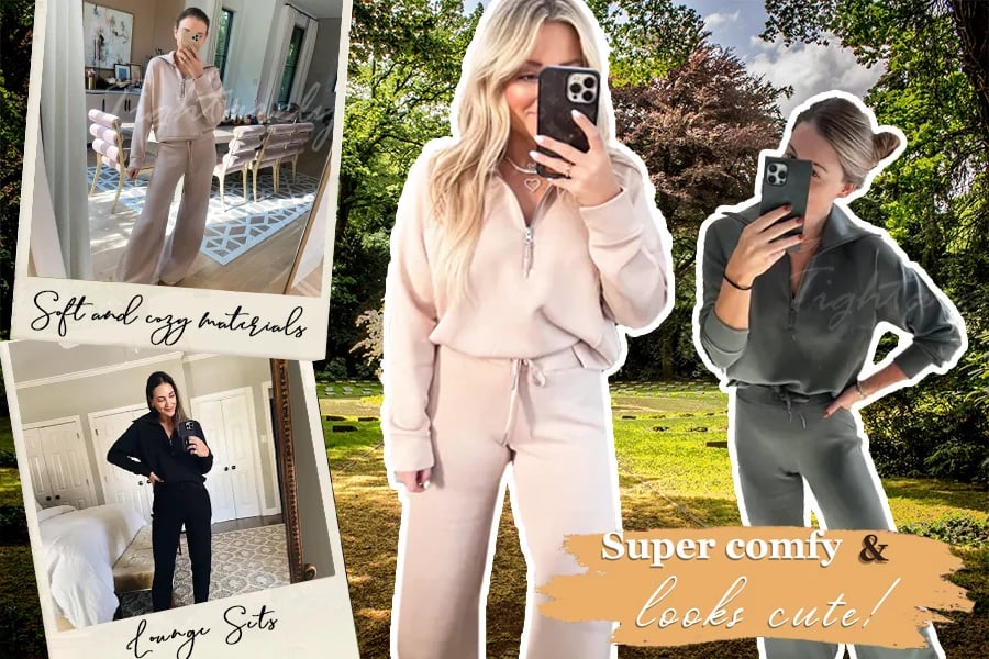 🎀Women's 2 Piece Casual Outfits Sweatsuit Set